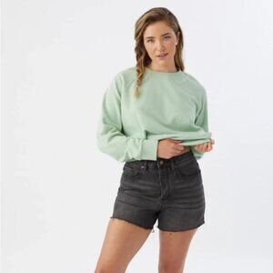 O’NEILL black denim cut off shorts 27